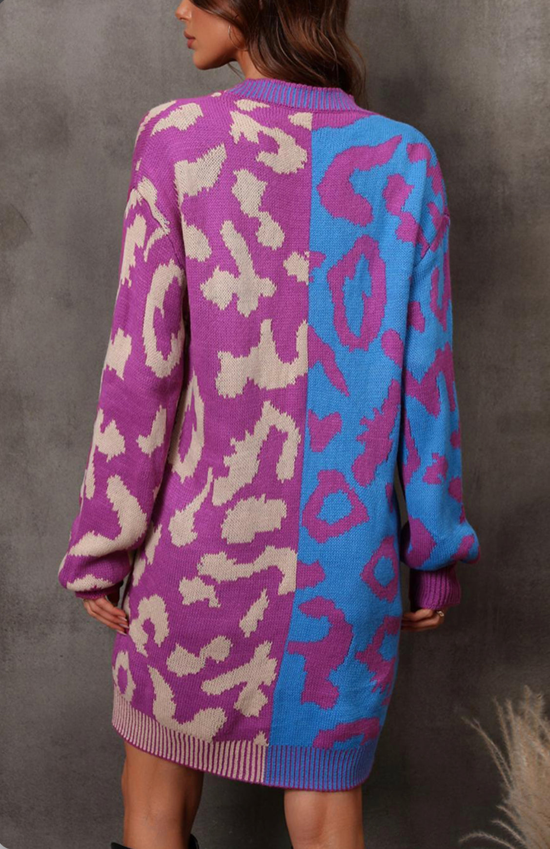 Two Toned Leopard Cardigan