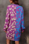 Two Toned Leopard Cardigan
