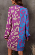 Two Toned Leopard Cardigan