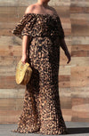 Running Wild Leopard Maxi Dress