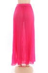 Neon  Pleated Maxi Skirt
