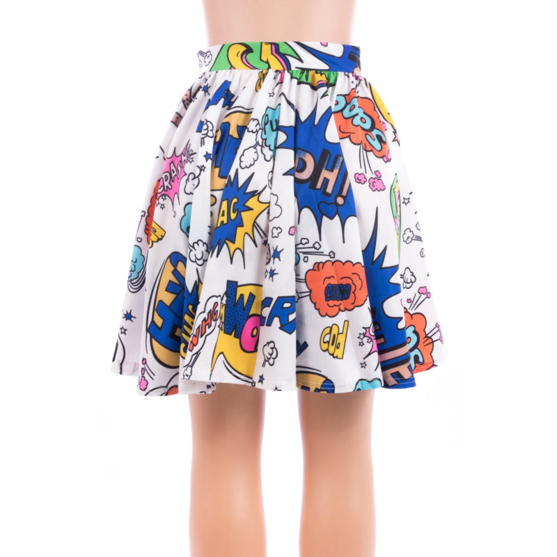 Comic Babe Skater Skirt