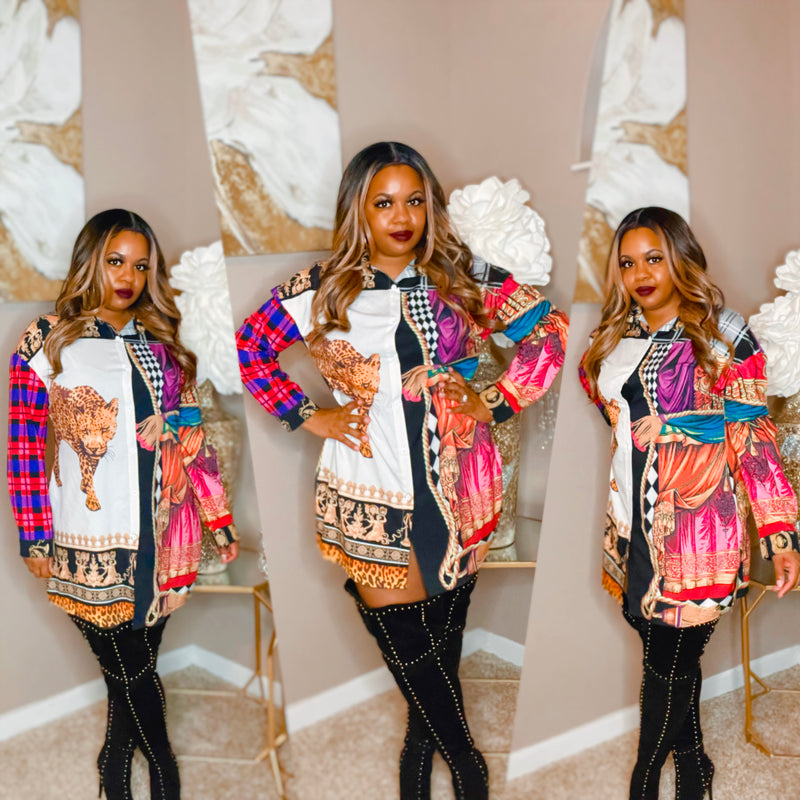 Jungle Fever Shirt Dress