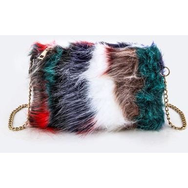 fur clutch, faux fur, handbags, clutch, paparazzi ready