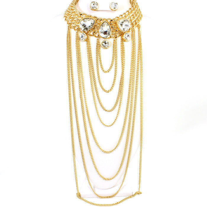 Fashion Metal Choker Set