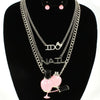I Do Nails Fashion Charm Necklace Set