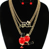 I Do Nails Fashion Charm Necklace Set