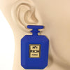 Perfume Bottle Matte Earrings