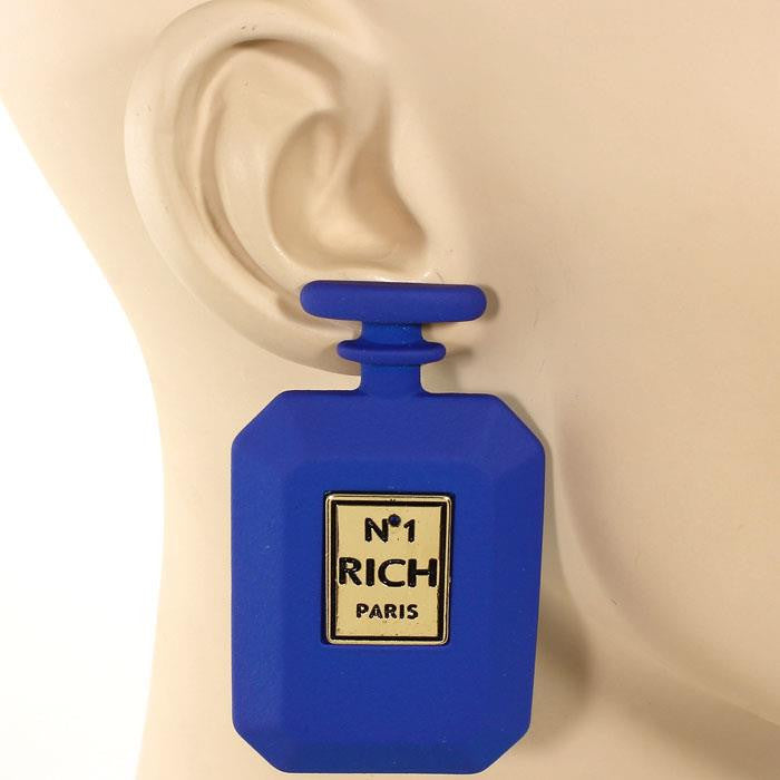 Perfume Bottle Matte Earrings