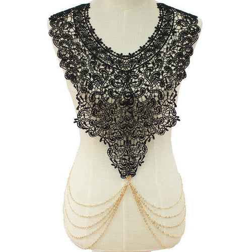 lace bodychain, bodychain, lace