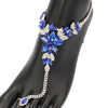 Rhinestone Floral Anklet