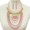 Layered Chain Necklace & Earring Set