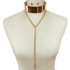 Metal Bar Chain link Choker Necklace & Earring Set