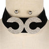 rhinestone choker, velvet choker, chanel, coco 