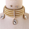 Crystal Cord Necklace Set