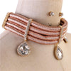 Crystal Cord Necklace Set