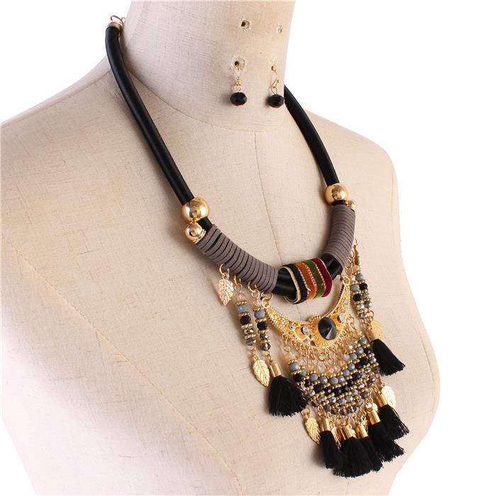 Fashion Tassel Necklace Set