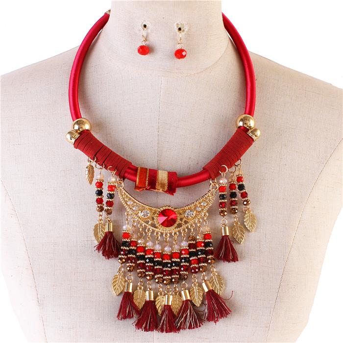 Fashion Tassel Necklace Set