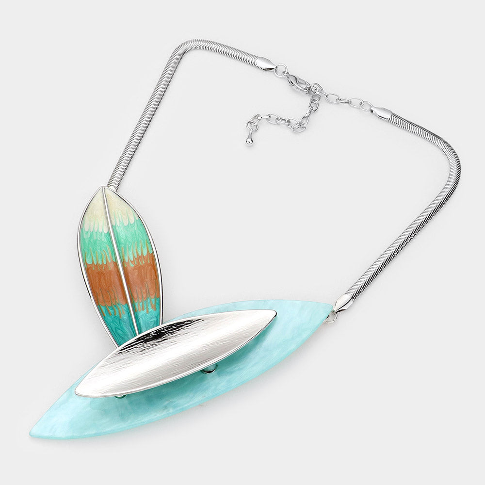 Leaf Necklace Set