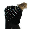 Rhinestone Knit Beanie Hat