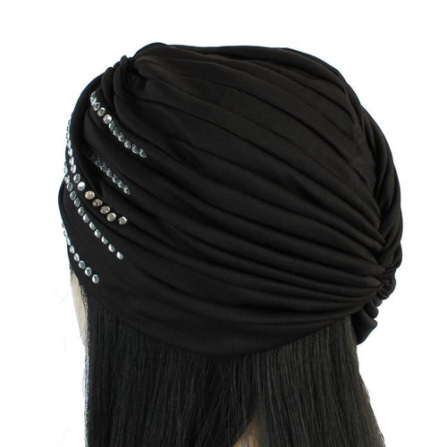 Rhinestone Glam Turban