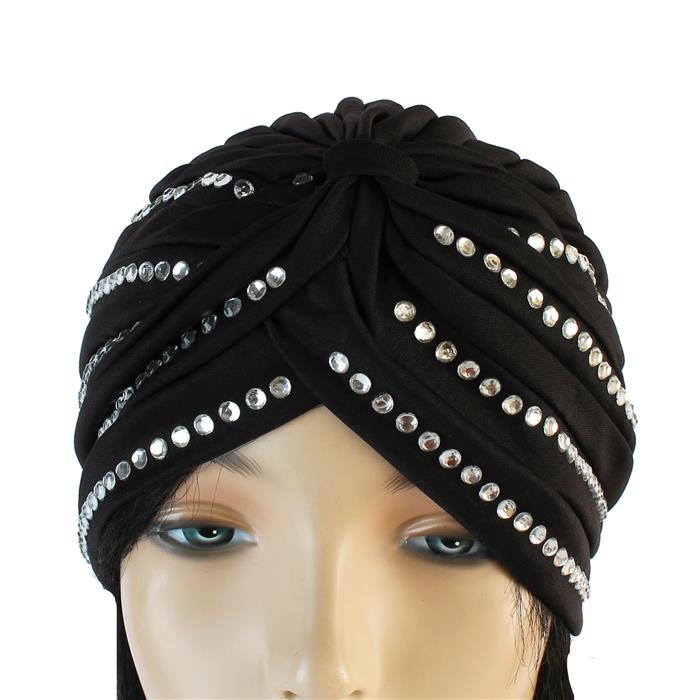 Rhinestone Glam Turban