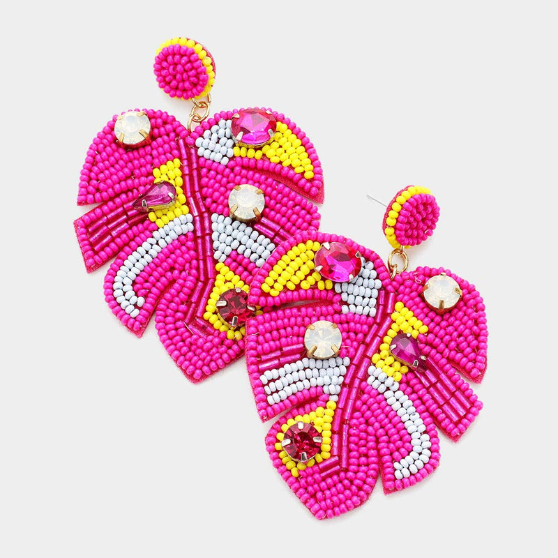 Tropicana Leaf Earrings