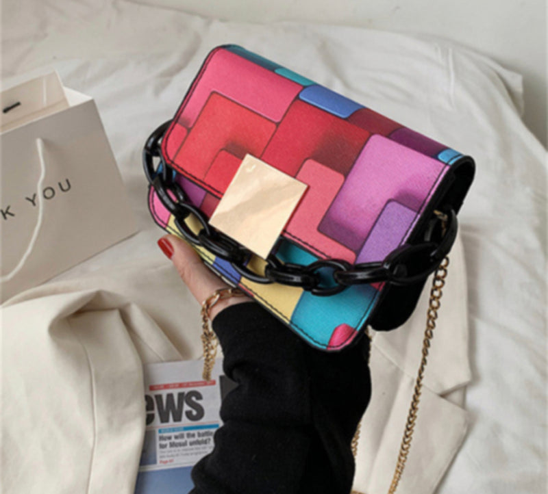 Color Block Mini Handbag
