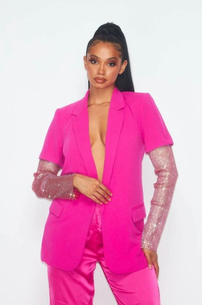 Stardust Blazer (Fuchsia)