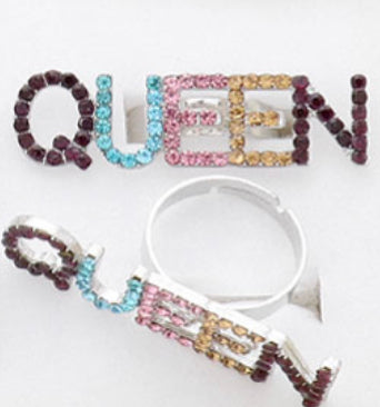 Rhinestone Queen Ring