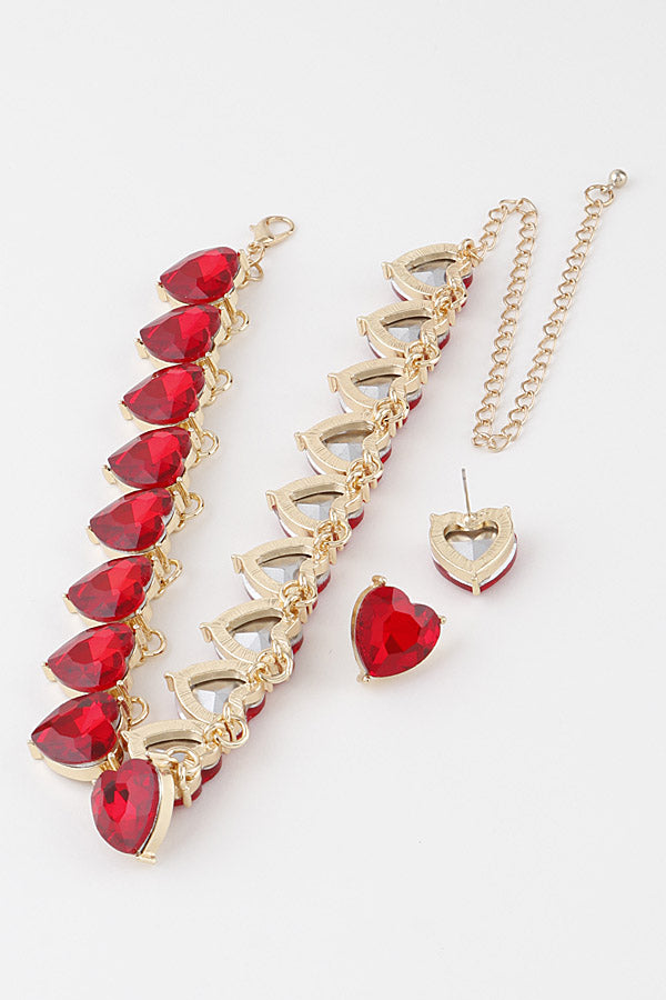 Sweet Kiss Necklace & Bracelet Set