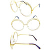 Clear Spiral Double Rimmed Sunglasses