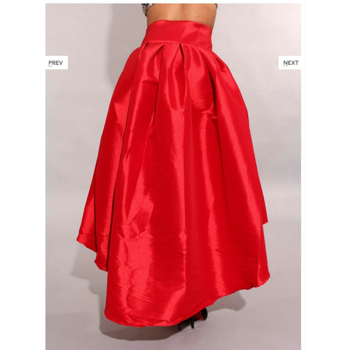 Bow HI-Low Skirt (RED)