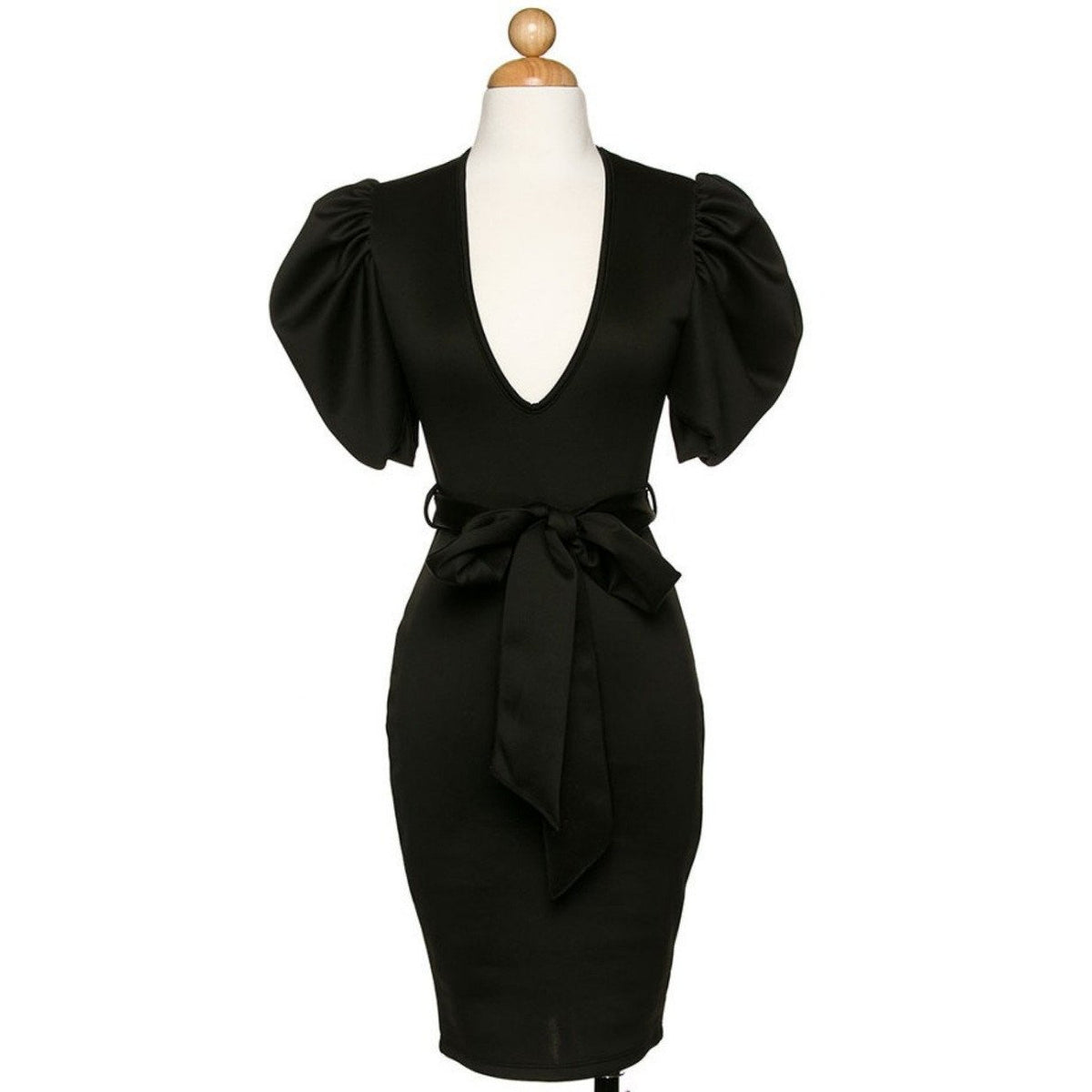 Power Shoulder Midi Dress  (Plus Size)