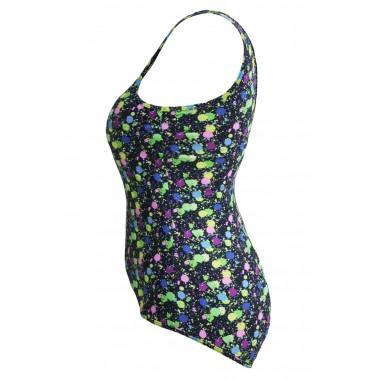 Paintball Mesh Monokini Swimsuit
