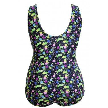 Paintball Mesh Monokini Swimsuit