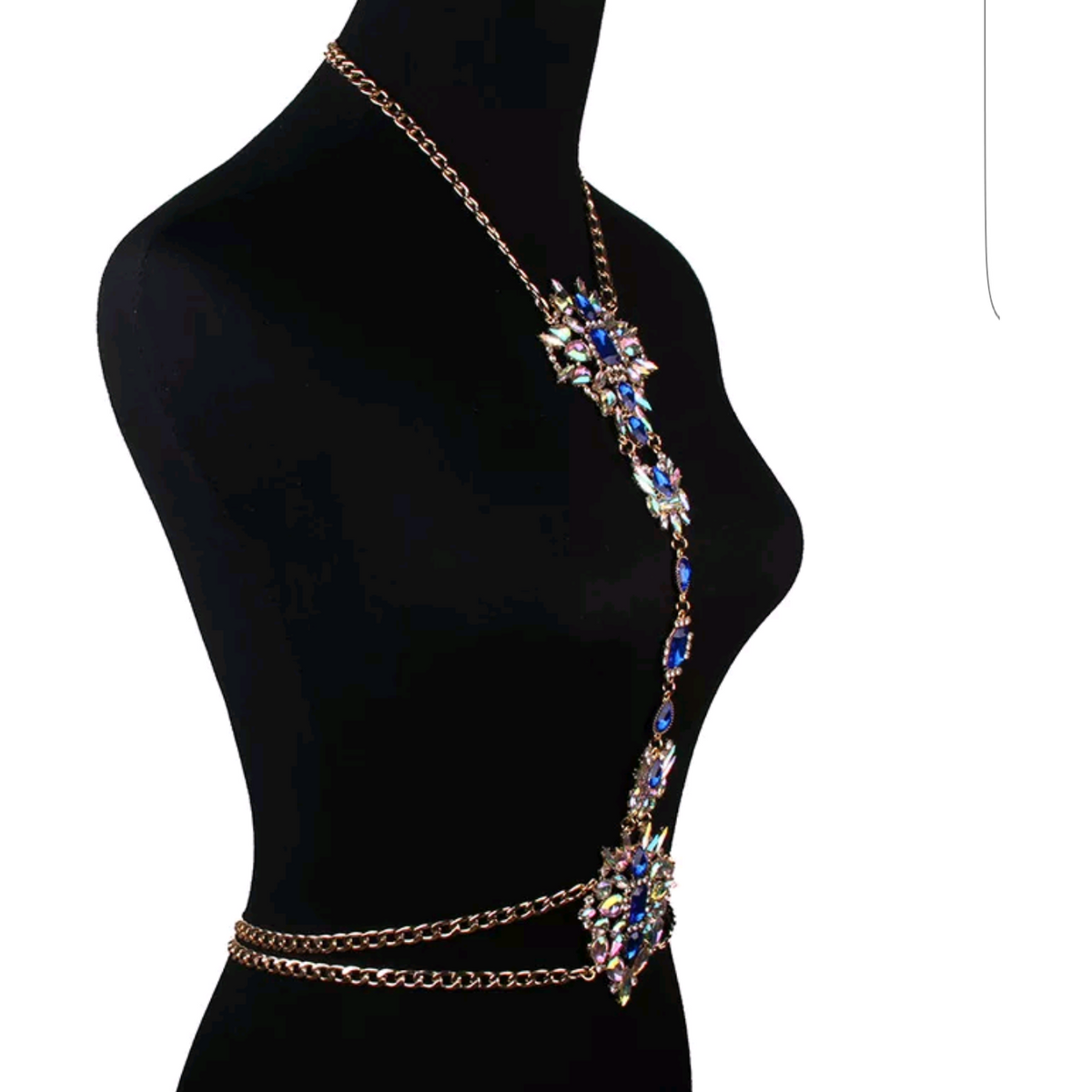 Gemstone Floral Bodychain