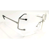 Oversized Retro Chic Rimless Sunglasses