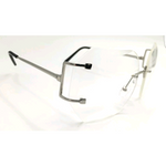 Oversized Retro Chic Rimless Sunglasses