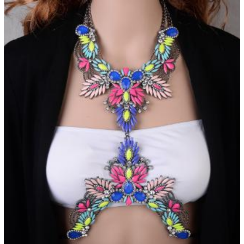 Vibrant Vibes Floral Body Chain