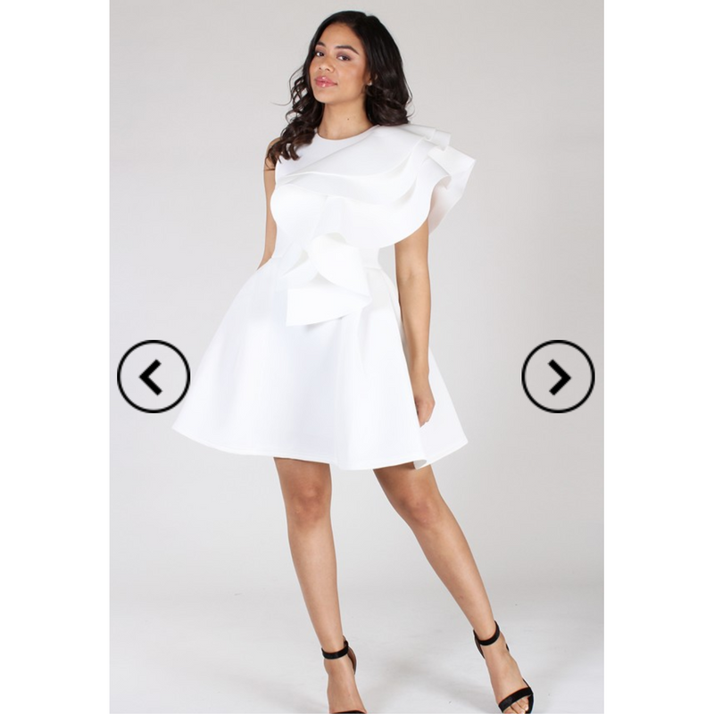 Peplum Flare Dress