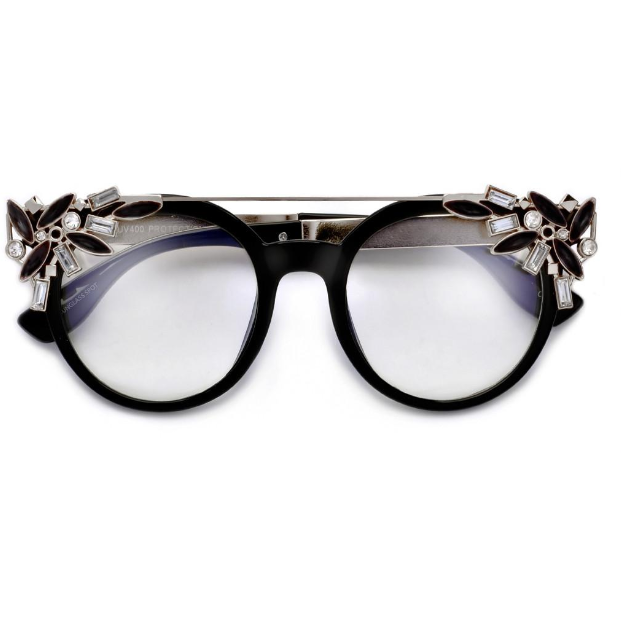 Sophia Clear Crystal Sunglasses