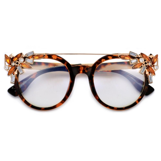 Sophia Clear Crystal Sunglasses
