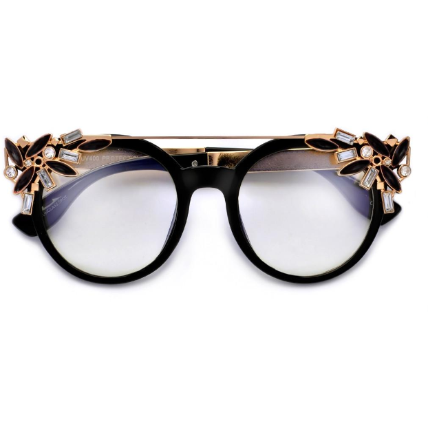 Sophia Clear Crystal Sunglasses