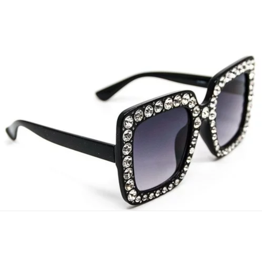 Diamond Luxe Color Block Sunglasses