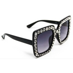Diamond Luxe Color Block Sunglasses