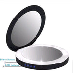 LED Compact Mirror Power Bank
