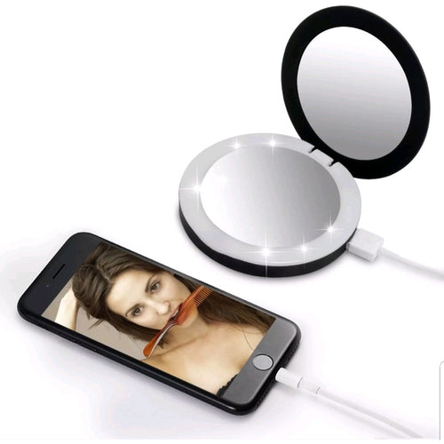 LED Compact Mirror Power Bank