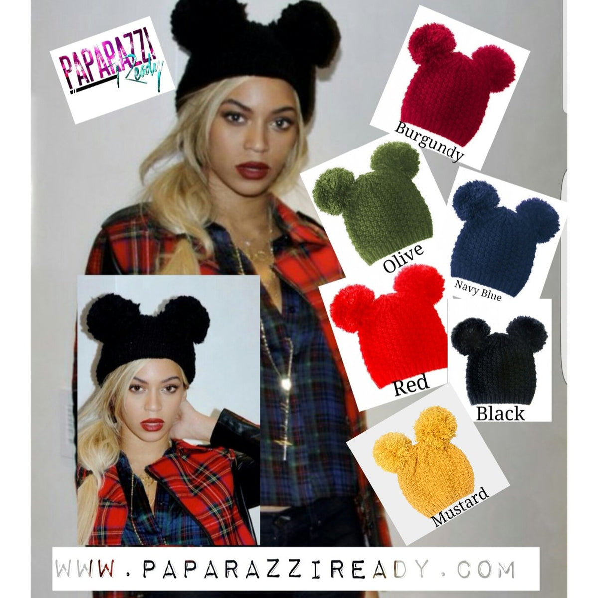 Knitted Pom Pom Beanie