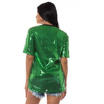 Off Monday Sequin Top